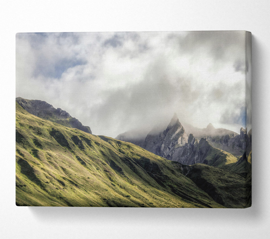  A Canvas Print of Green Mountain Mist Canvas Print