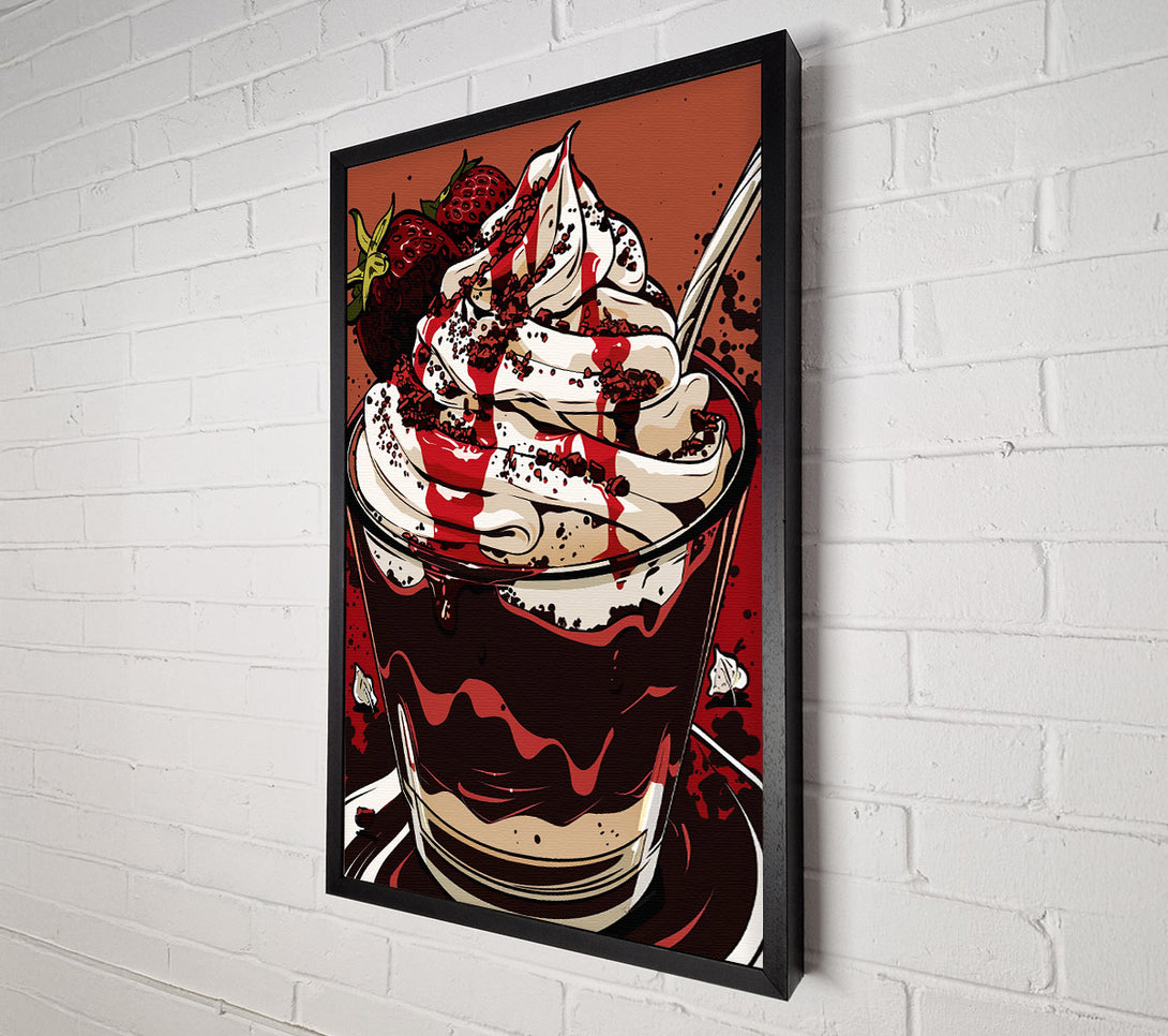  A Canvas Print of Crimson Cream Dream Canvas Wall Art