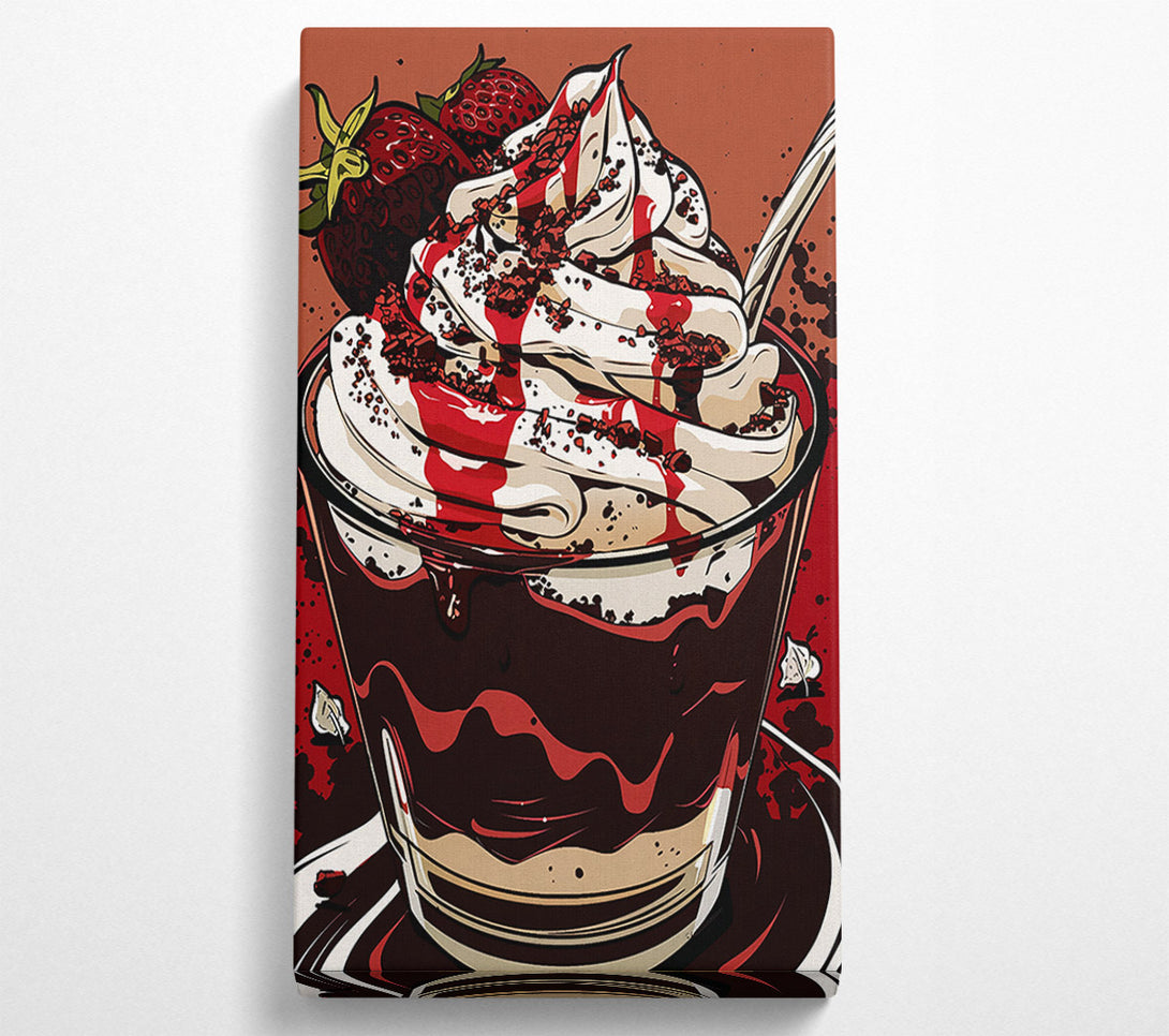  A Canvas Print of Crimson Cream Dream Canvas Wall Art