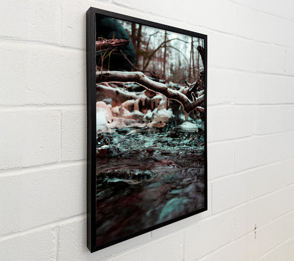 Teal Winter Stream