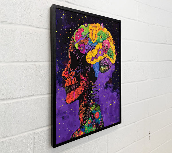 Purple Cosmic Skull