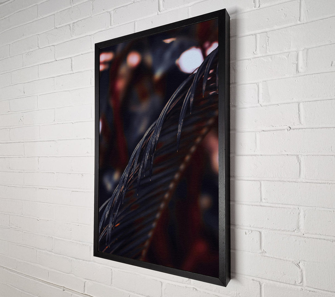  A Canvas Print of Deep Indigo Fronds Canvas Wall Art