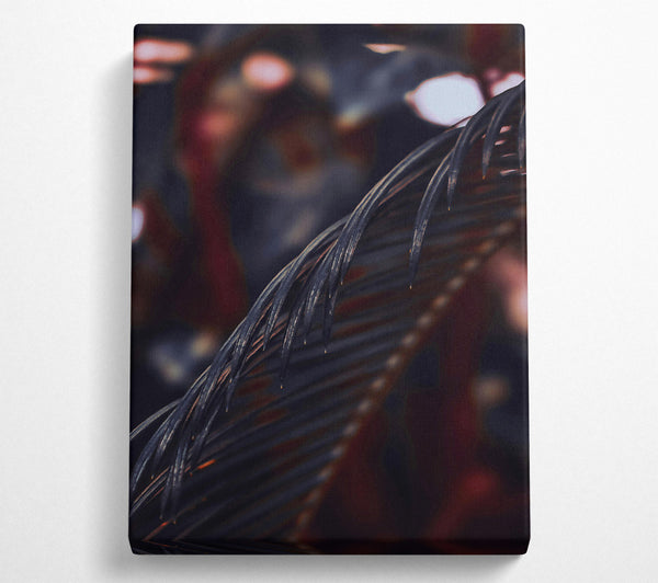  A Canvas Print of Deep Indigo Fronds Canvas Wall Art