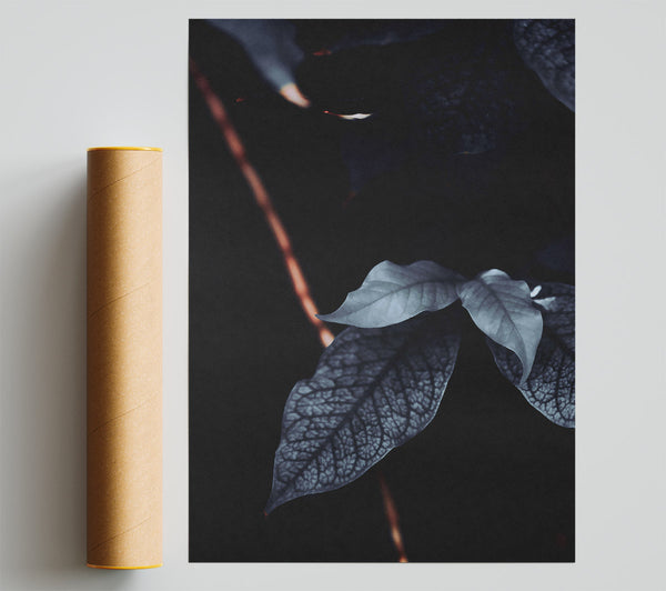 Midnight Blue Veins Giclee Print