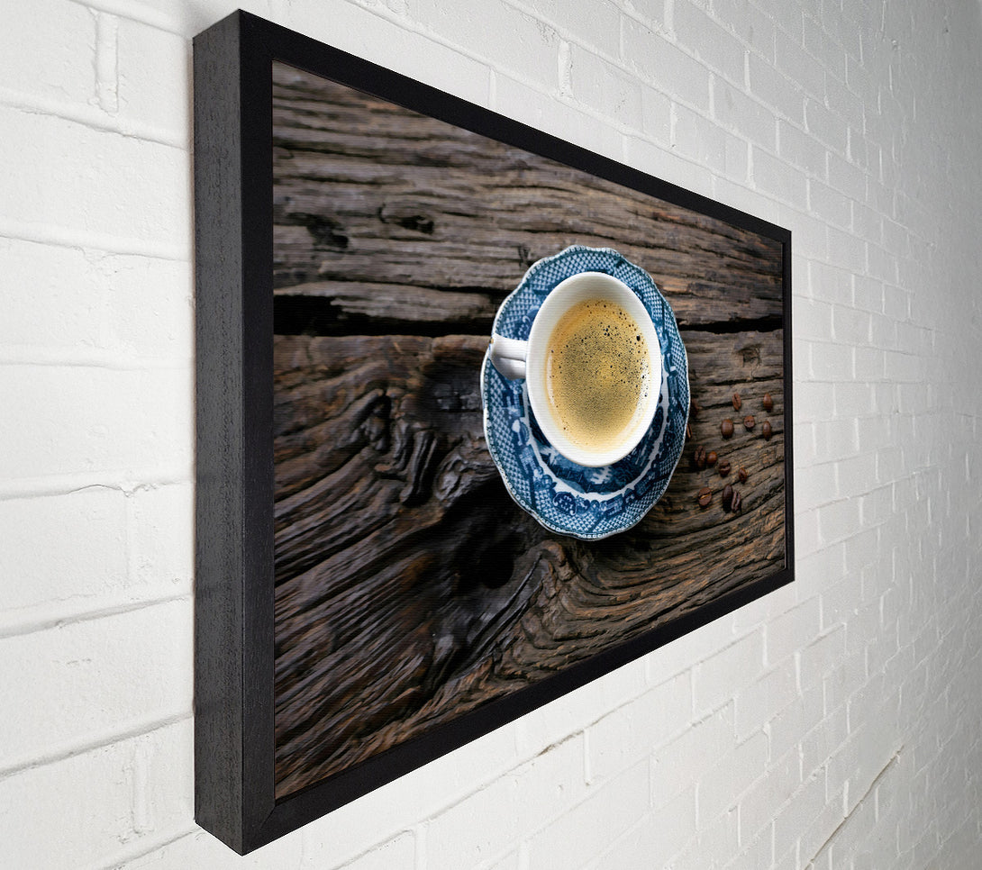  A Canvas Print of Blue Coffee Break Canvas Wall Art