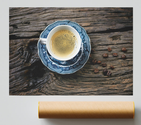 Blue Coffee Break Giclee Print