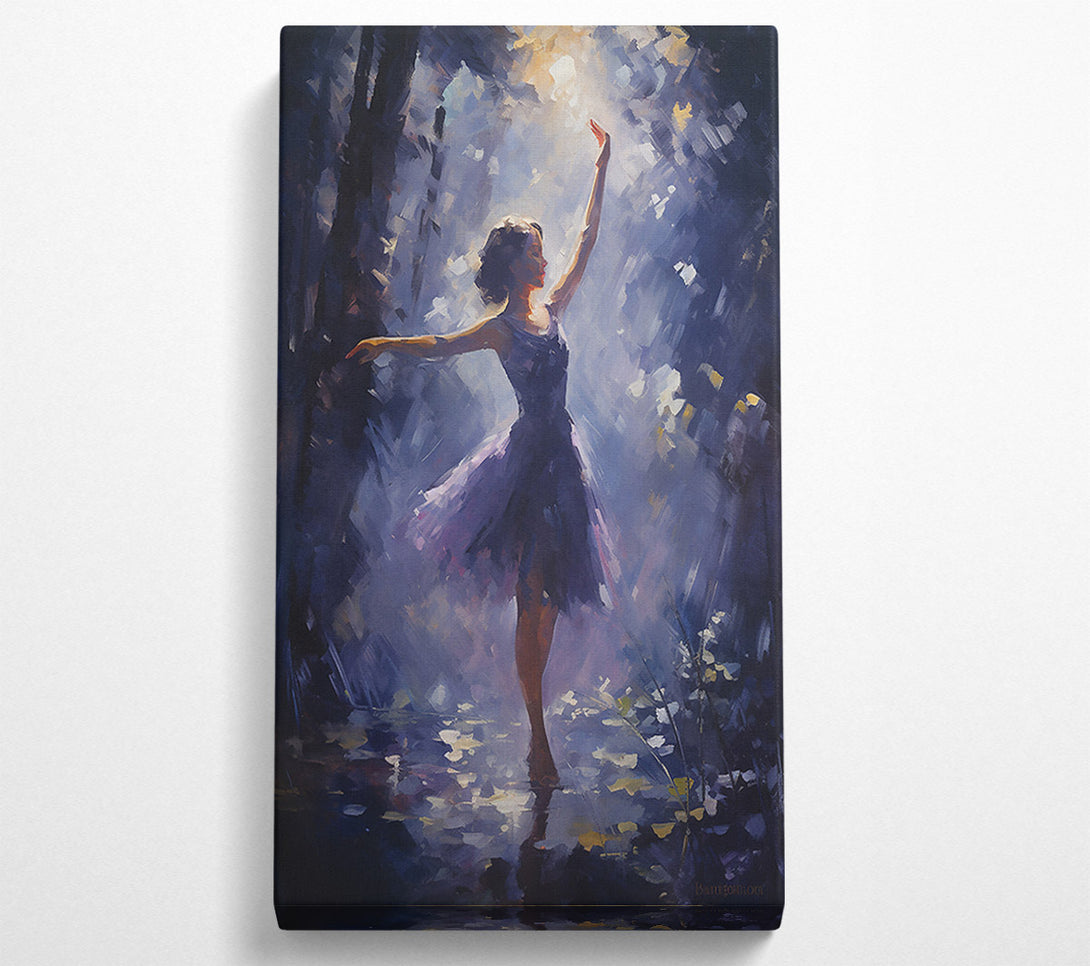  A Canvas Print of Blue Light Ballerina Canvas Wall Art