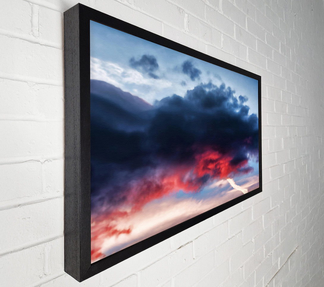  A Canvas Print of Crimson Cloud Escape Canvas Print