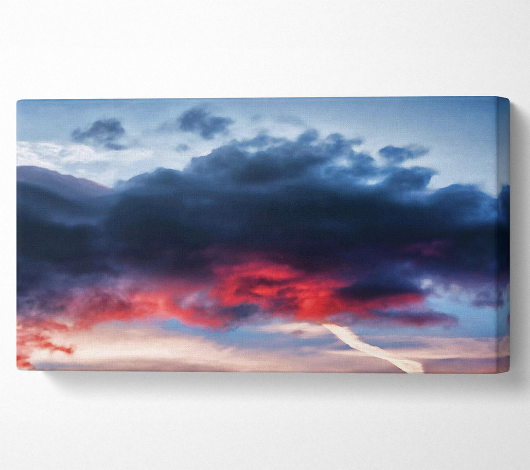  A Canvas Print of Crimson Cloud Escape Canvas Print