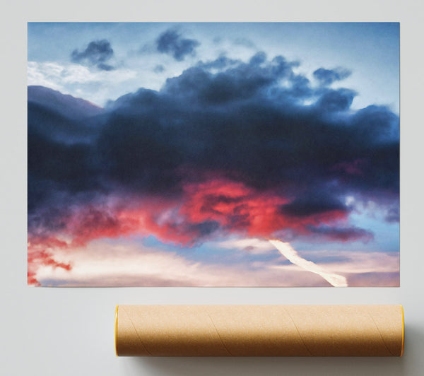 Crimson Cloud Escape Poster