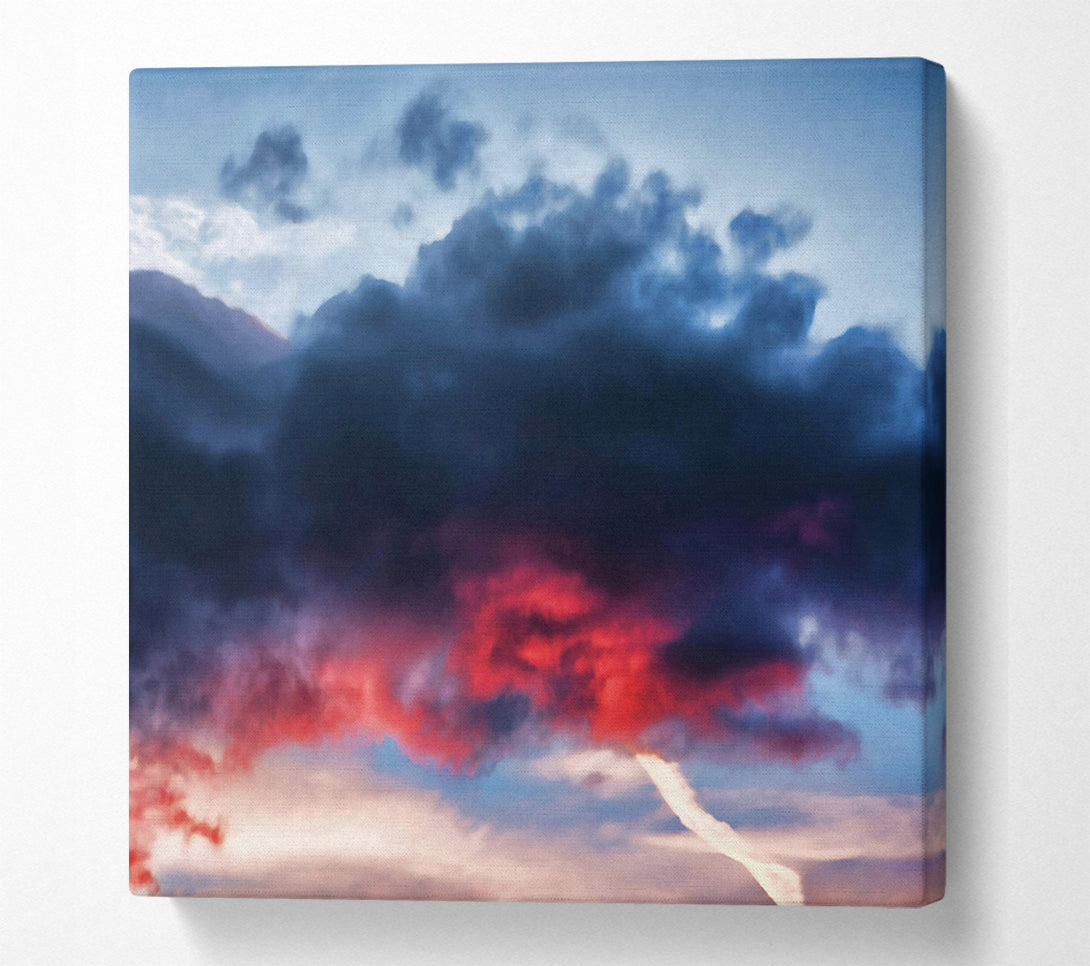  A Canvas Print of Crimson Cloud Escape Canvas Print
