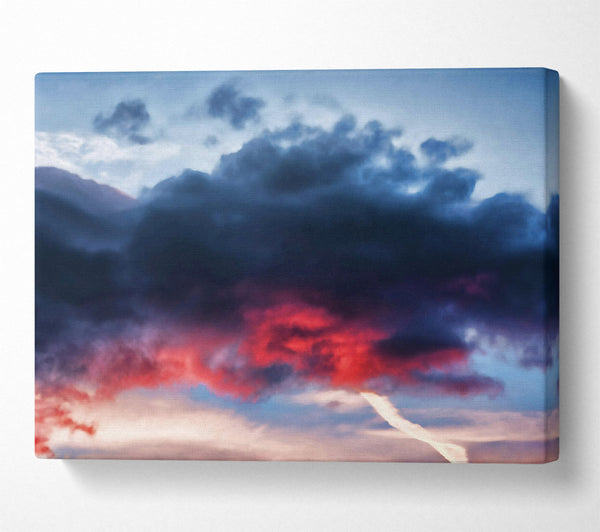  A Canvas Print of Crimson Cloud Escape Canvas Print