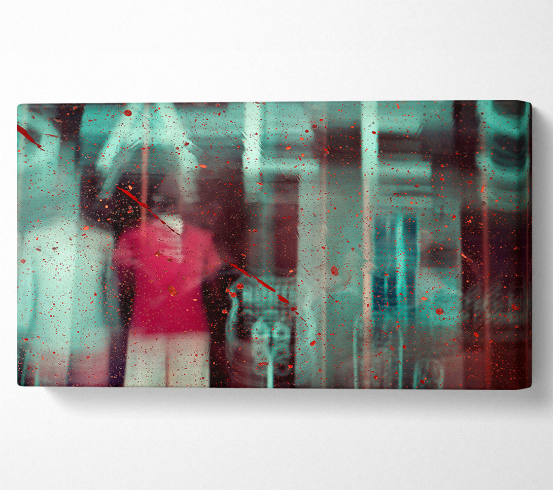  A Canvas Print of Red Through The Glass Canvas Wall Art