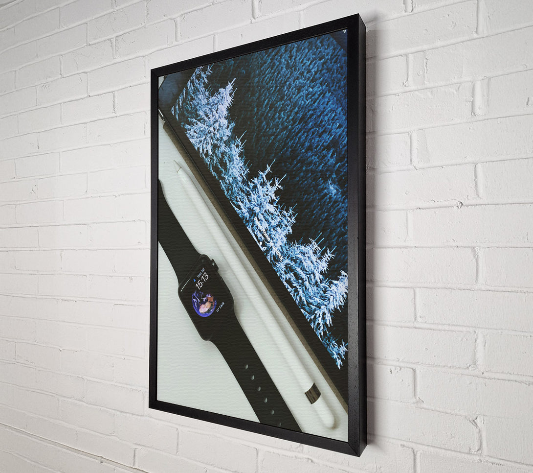  A Canvas Print of Blue Forest Landscape Canvas Print
