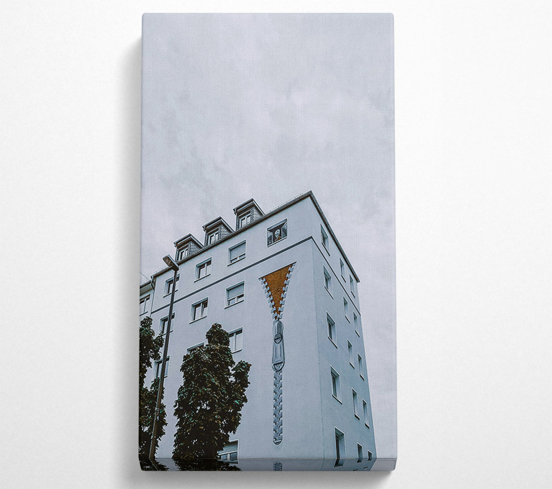  A Canvas Print of White Wall Zipper Canvas Art