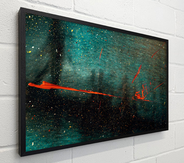 Teal Splashes Of Fire