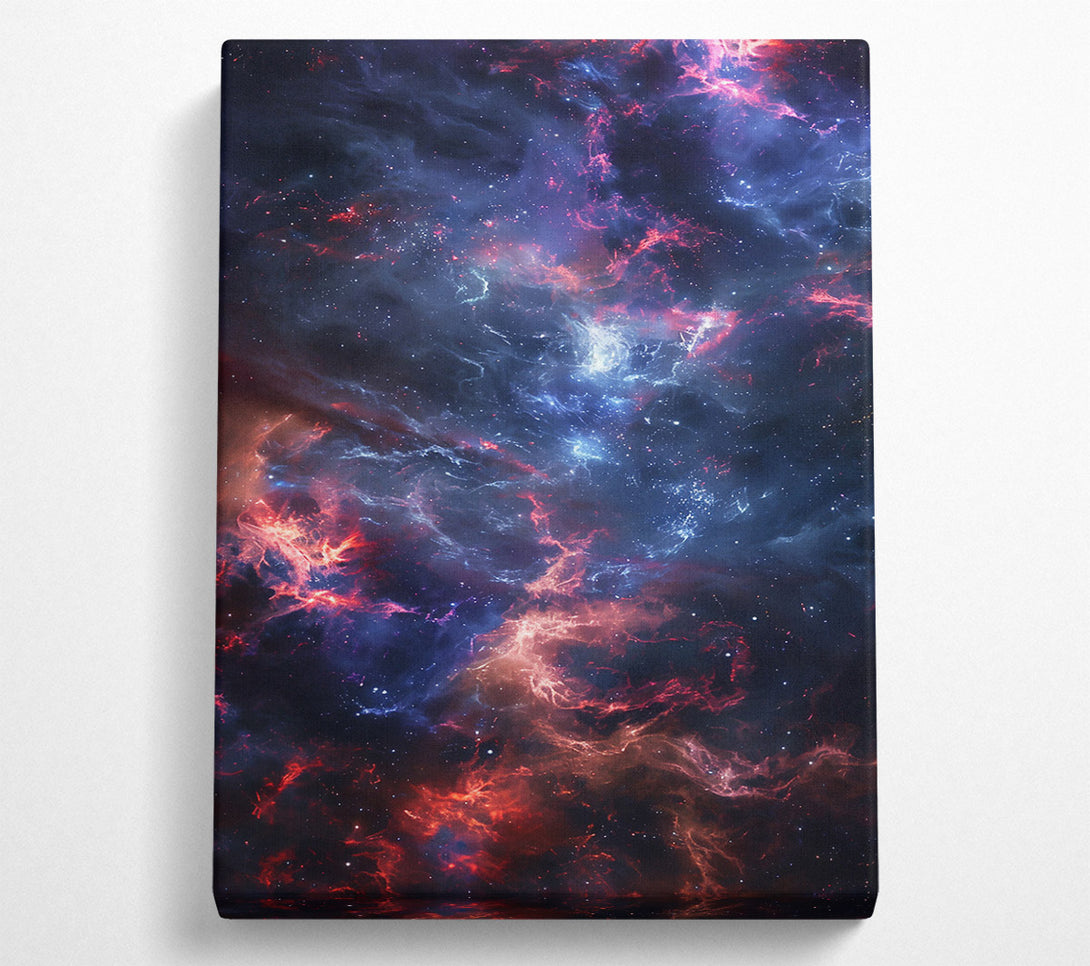  A Canvas Print of Crimson Cosmic Dance Canvas Art