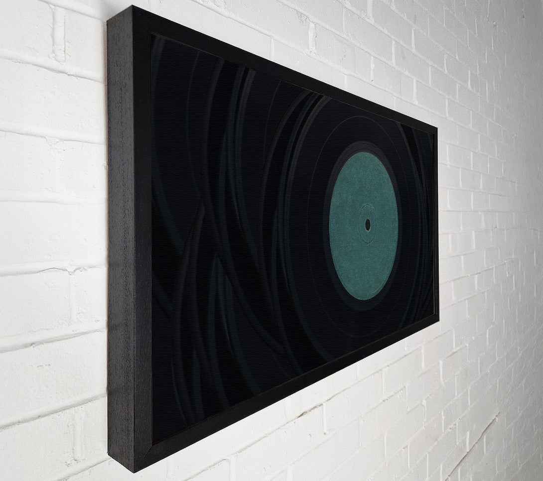  A Canvas Print of Teal Vinyl Symphony Canvas Print