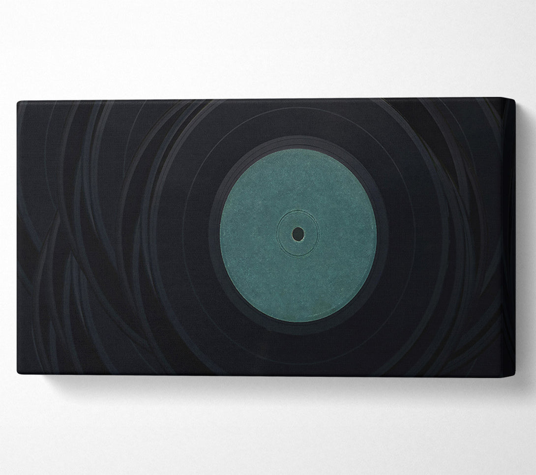  A Canvas Print of Teal Vinyl Symphony Canvas Print