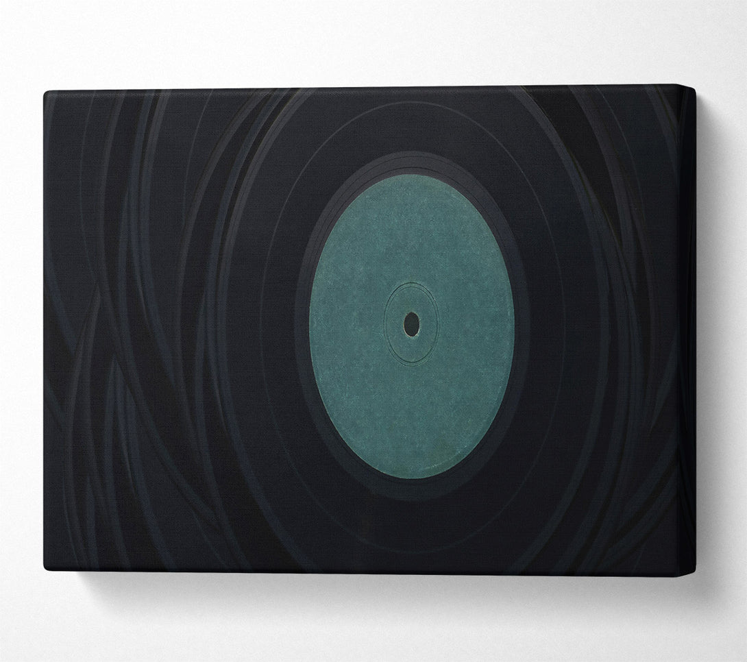  A Canvas Print of Teal Vinyl Symphony Canvas Print