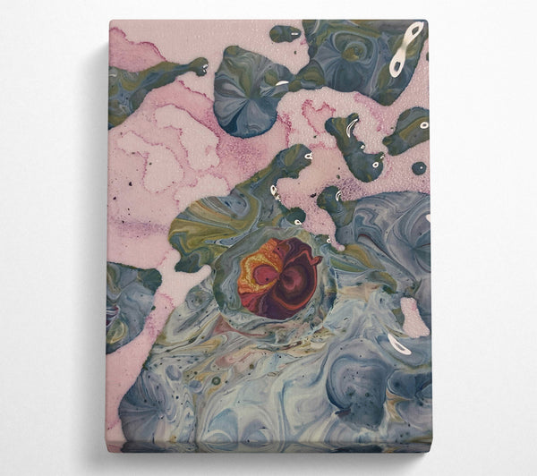  A Canvas Print of Pale Blue Swirls Canvas Art