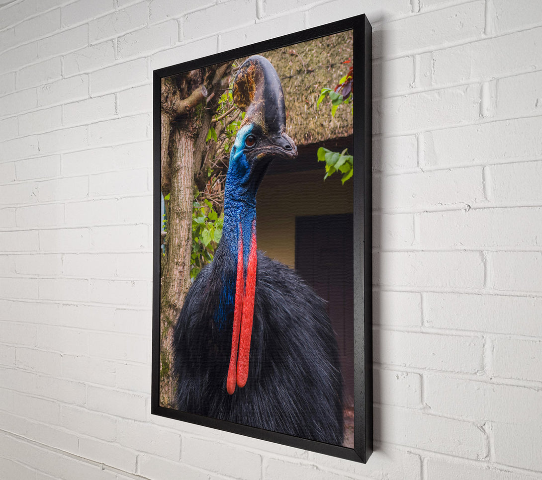  A Canvas Print of Blue And Black Casque Canvas Wall Art