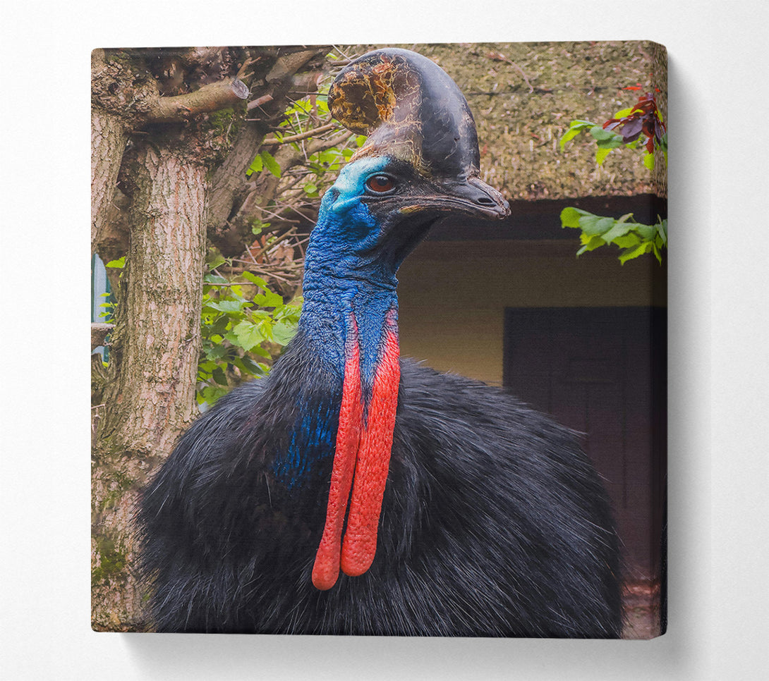  A Canvas Print of Blue And Black Casque Canvas Wall Art