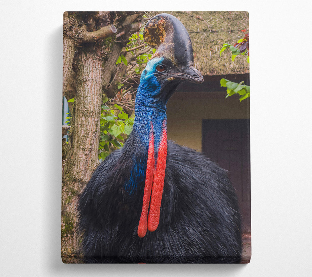  A Canvas Print of Blue And Black Casque Canvas Wall Art