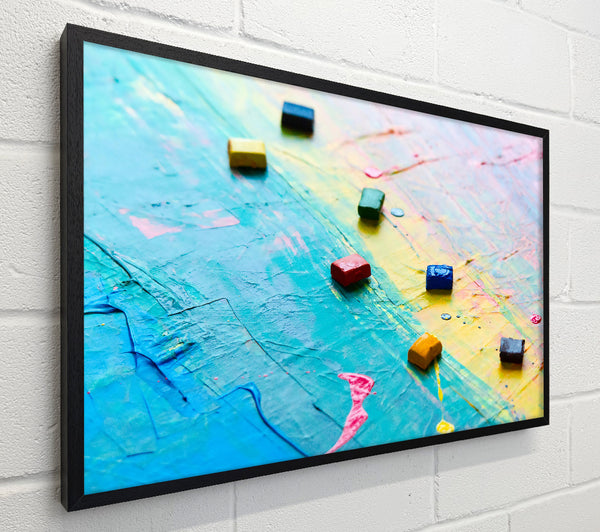 Cyan Abstract Palette