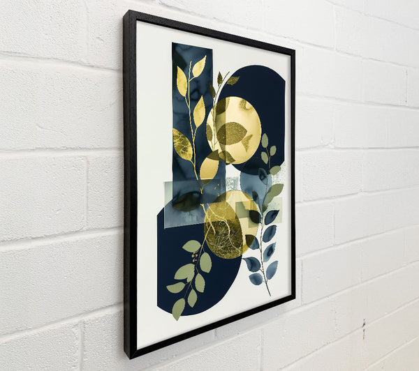 Golden Leaves And Navy Blues