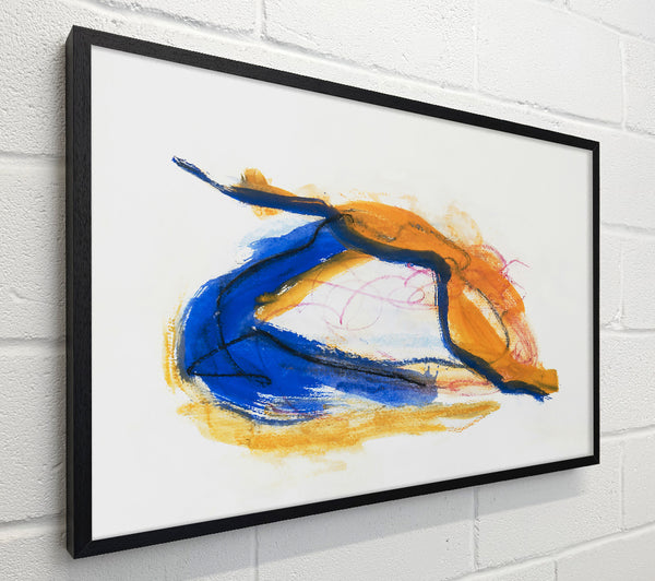 Blue And Gold Abstraction