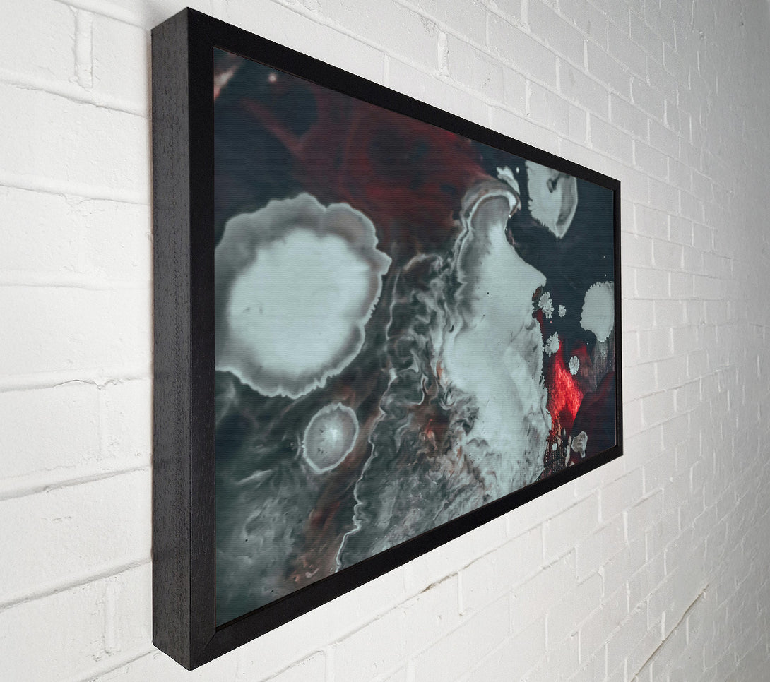  A Canvas Print of Crimson Ink Flow Canvas Art