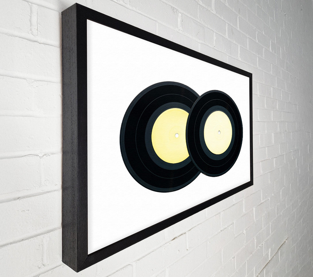  A Canvas Print of Black Vinyl Duet Canvas Wall Art
