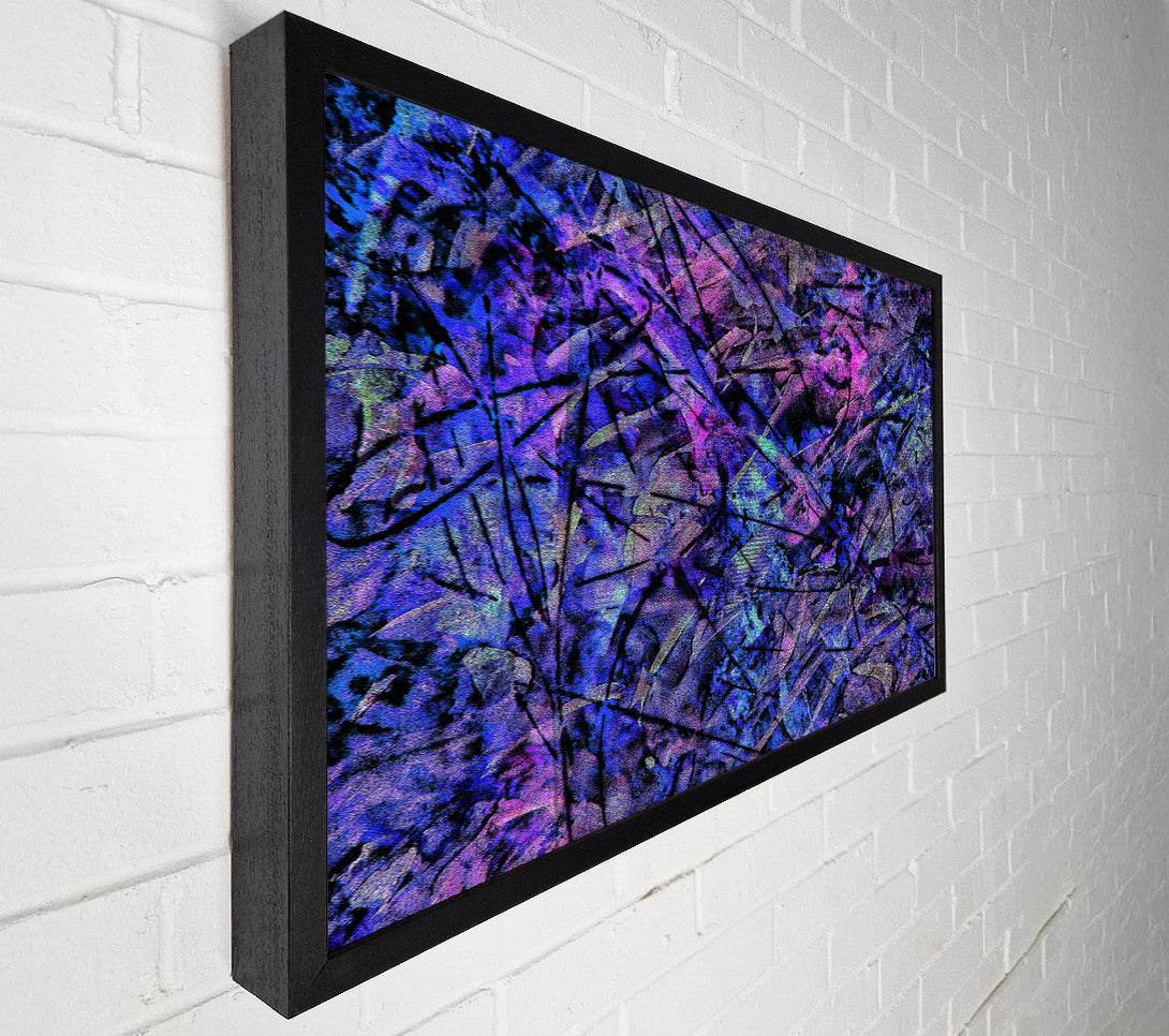  A Canvas Print of Indigo Abstract Chaos Canvas Print