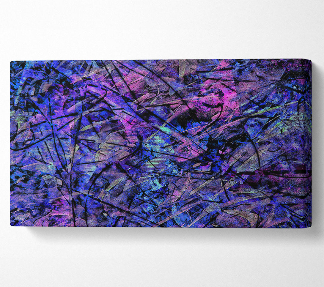  A Canvas Print of Indigo Abstract Chaos Canvas Print