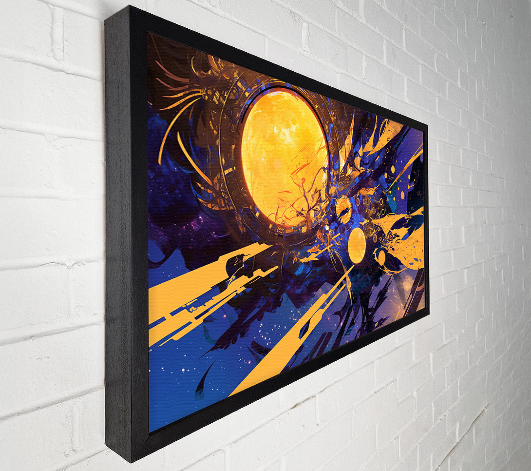  A Canvas Print of Golden Cosmic Gateway Canvas Wall Art