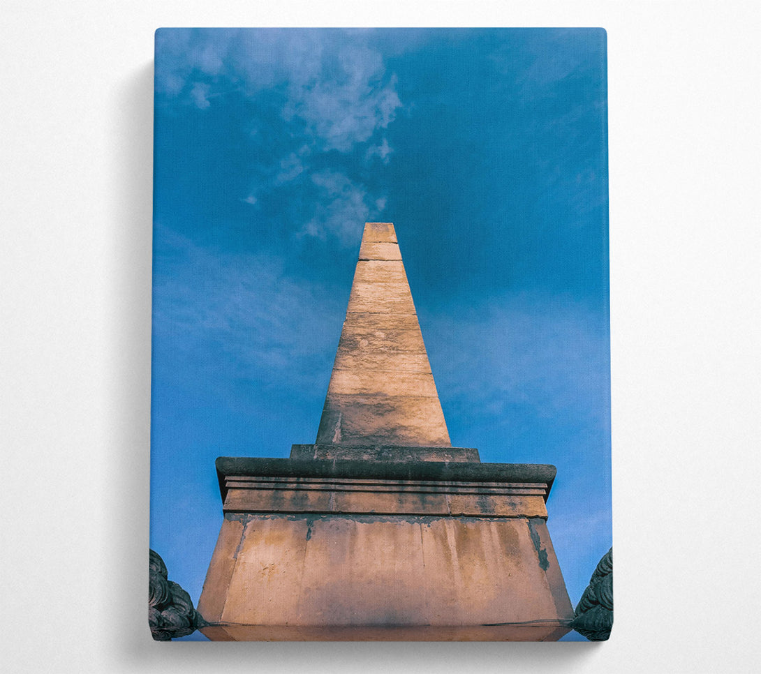  A Canvas Print of Obelisk Under Blue Sky Canvas Art