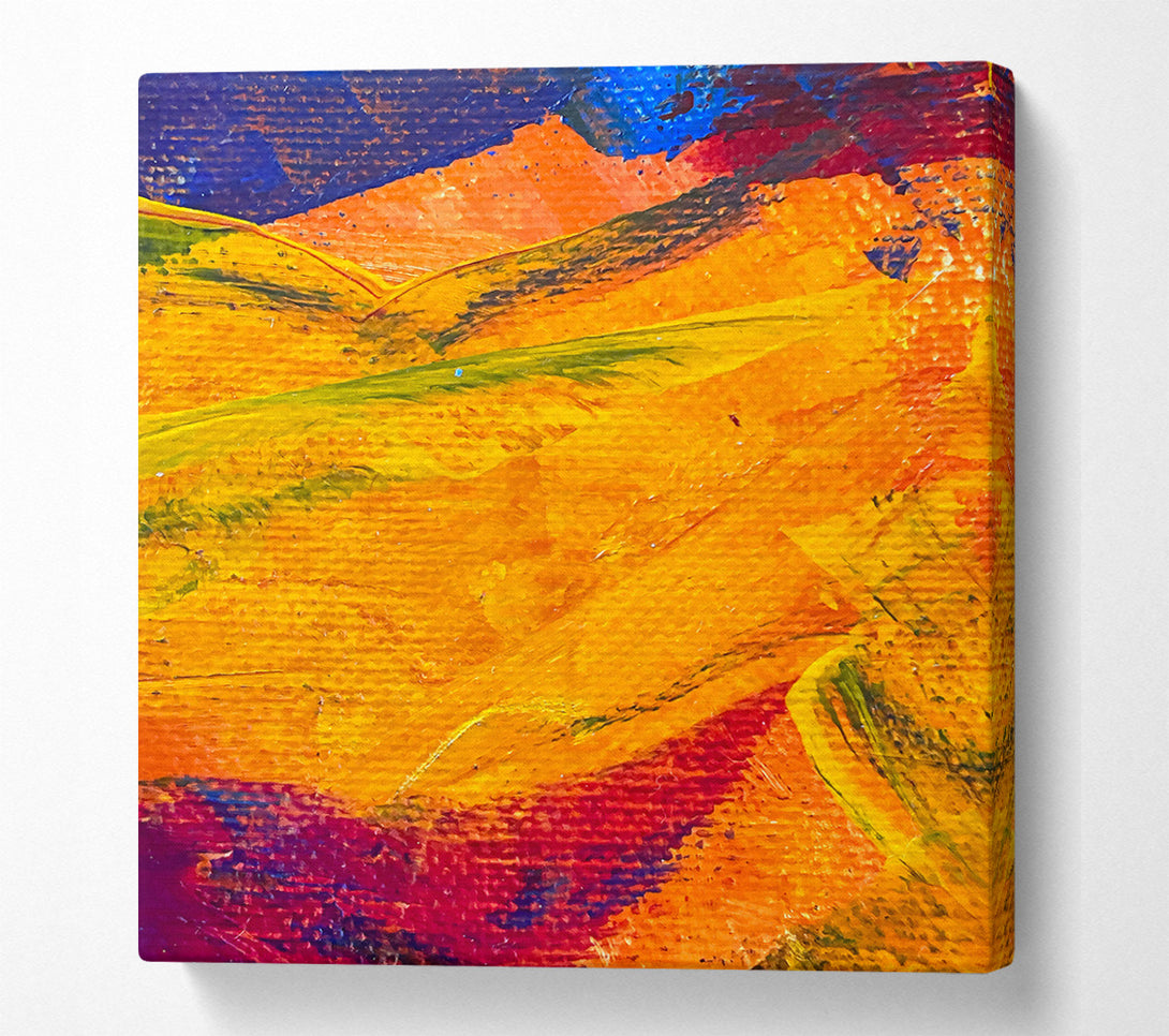  A Canvas Print of Golden Hillscape Dreams Canvas Art