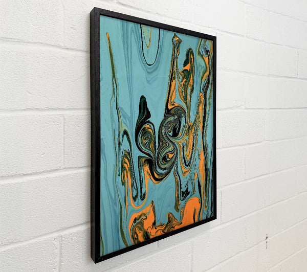 Orange & Teal Swirls