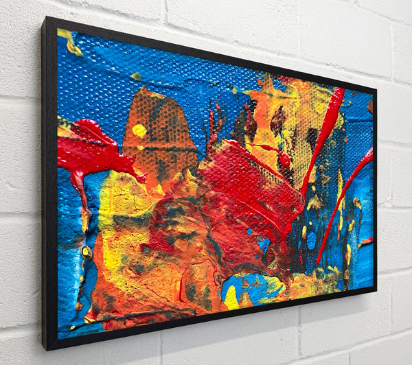 Blue And Red Splatters