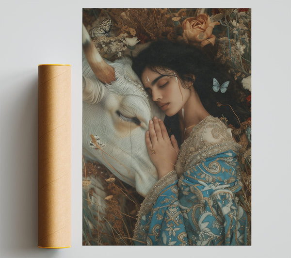 Azure Embrace Poster