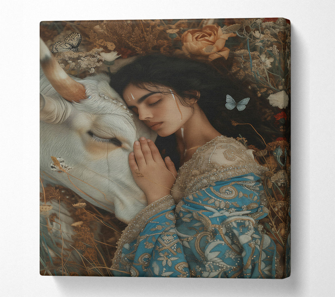  A Canvas Print of Azure Embrace Canvas Print