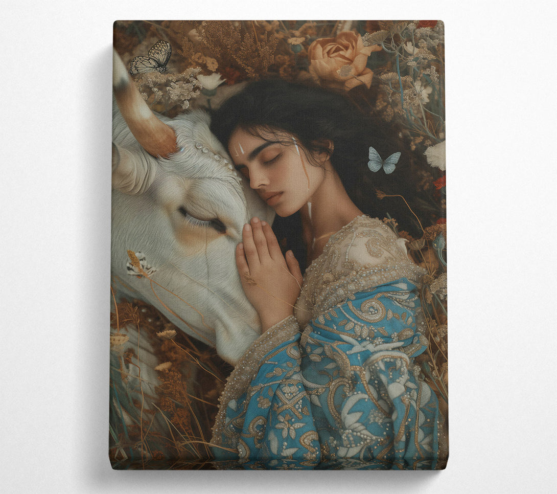  A Canvas Print of Azure Embrace Canvas Print