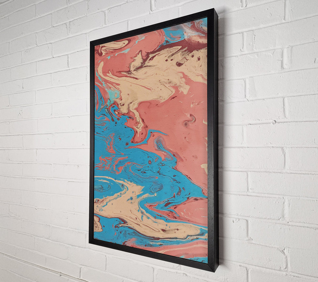  A Canvas Print of Azure Swirling Dream Canvas Art