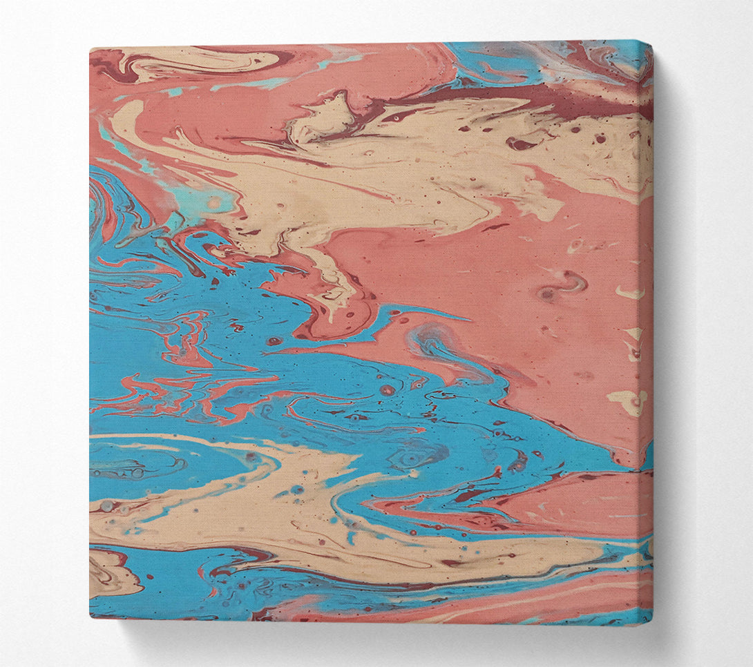  A Canvas Print of Azure Swirling Dream Canvas Art