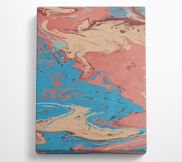  A Canvas Print of Azure Swirling Dream Canvas Art