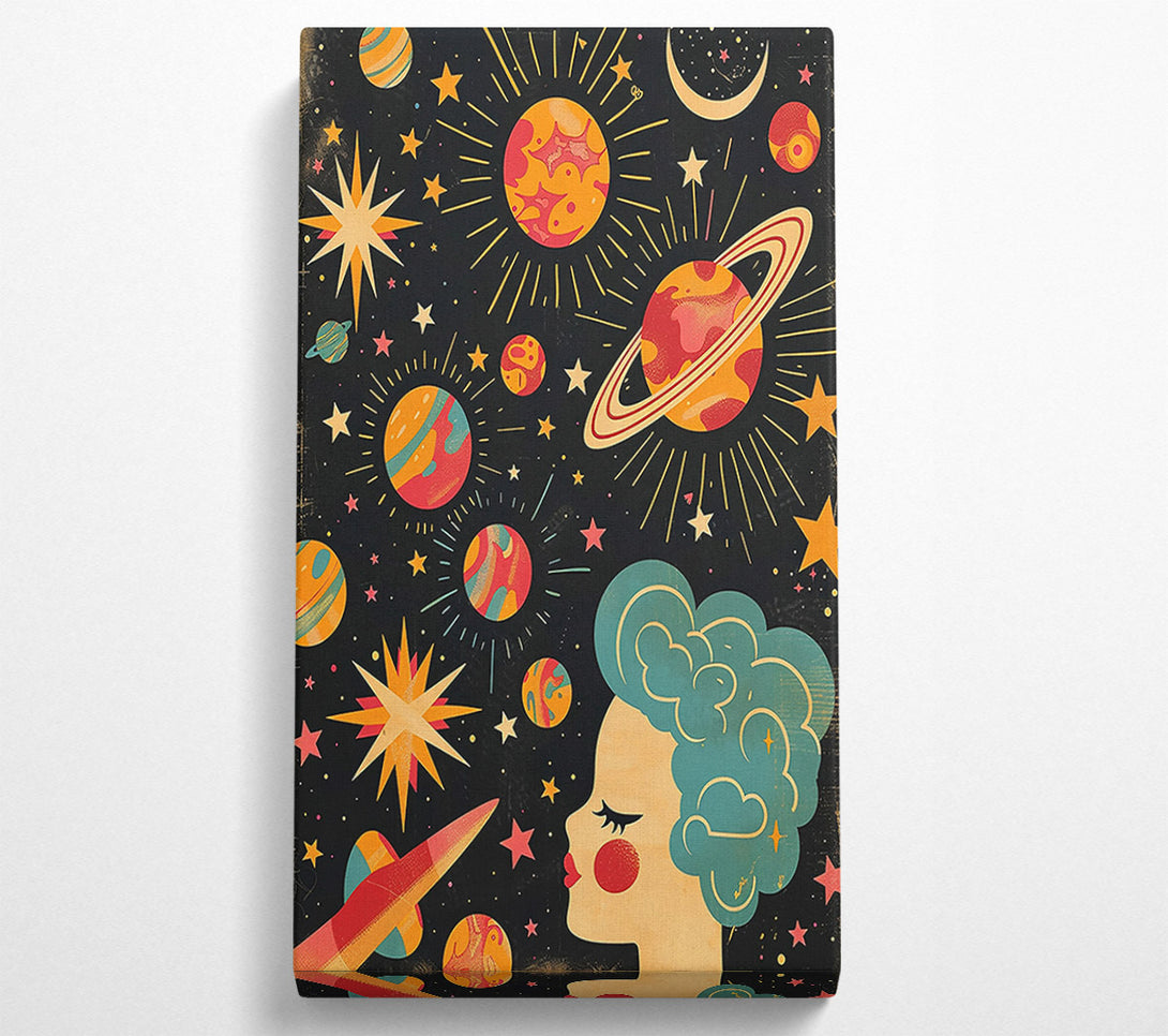  A Canvas Print of Teal Space Dream Canvas Print