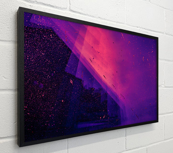 Purple Splashes And Stars