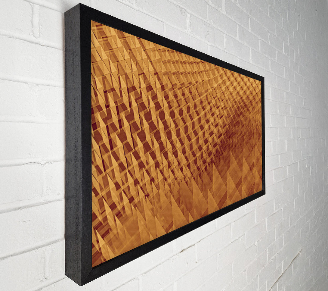  A Canvas Print of Amber Grid Illusion Canvas Art