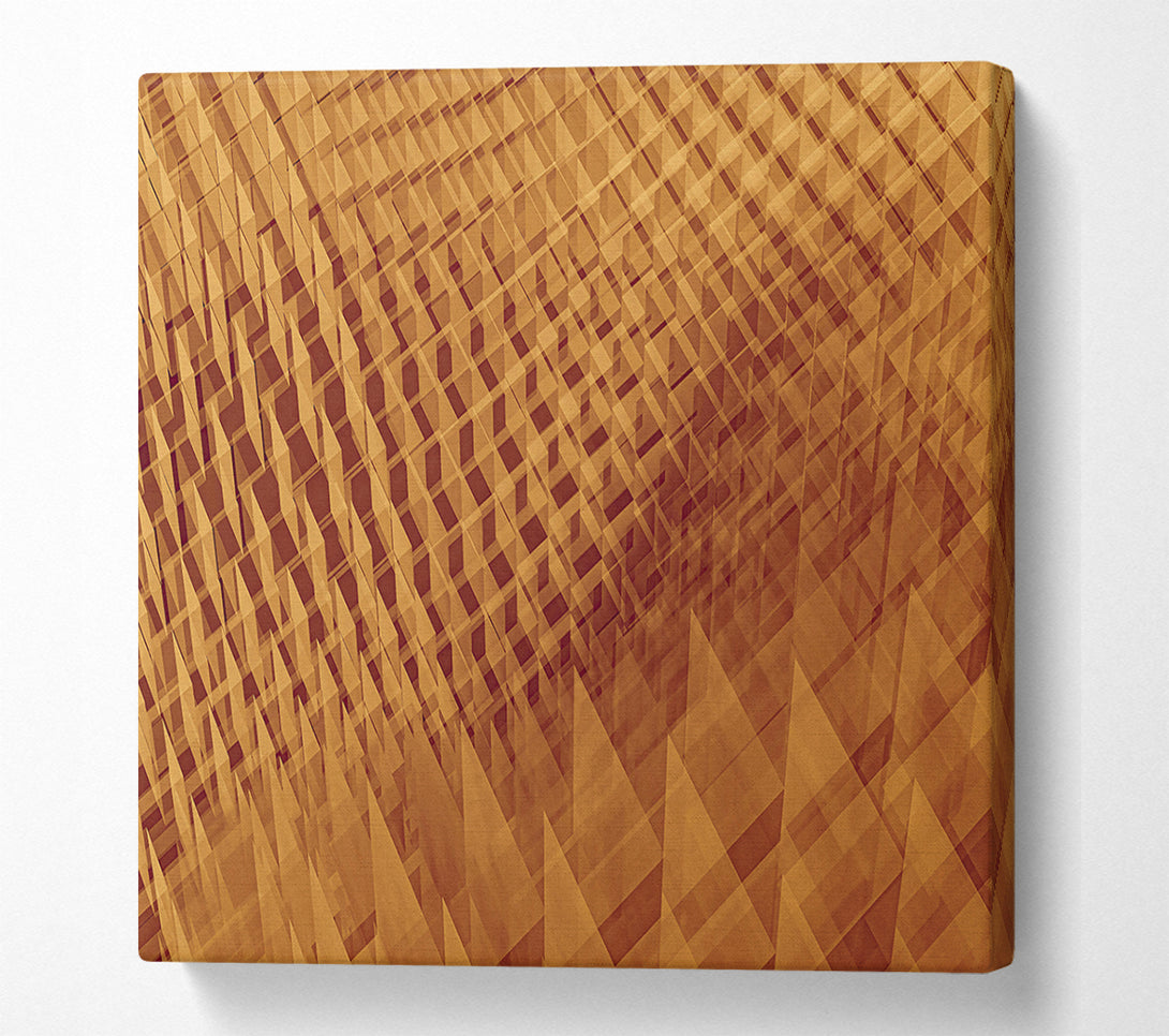  A Canvas Print of Amber Grid Illusion Canvas Art